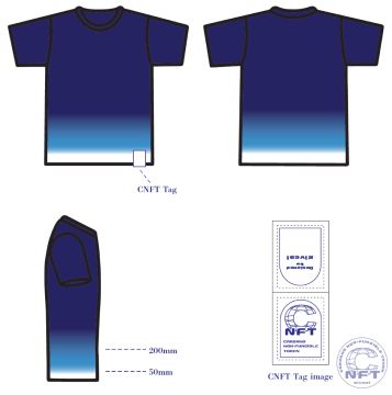 藍染オーガニックコットンTシャツ